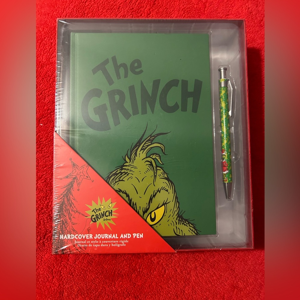 The Grinch Hardcover Journal and Pen Set